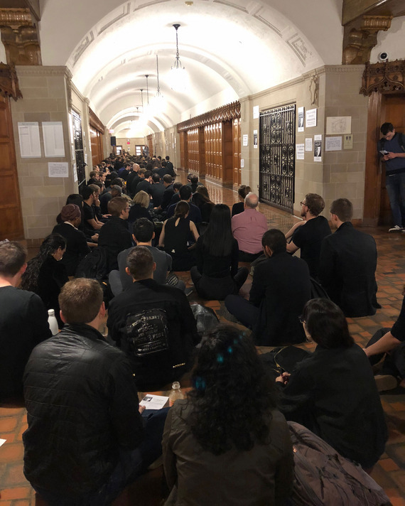 Sit-in at YLS.