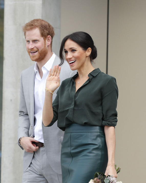Prince Harry and Meghan Markle in Sussex.