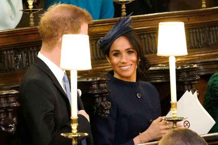 Meghan Markle at Princess Eugenie's wedding.