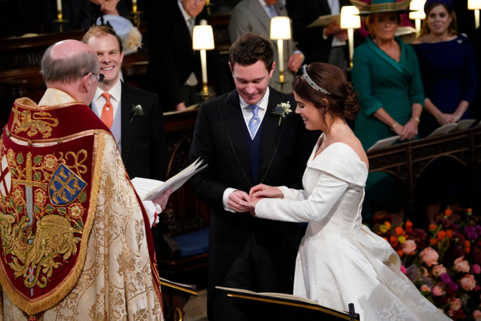 Jack Brooksbank and Princess Eugenie.