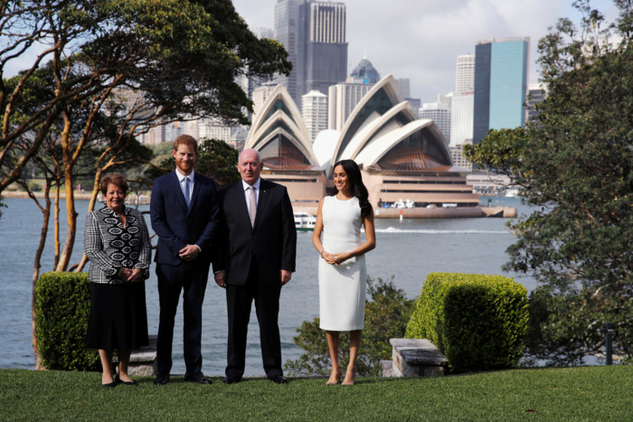 Prince Harry and Meghan Markle in Sydney.