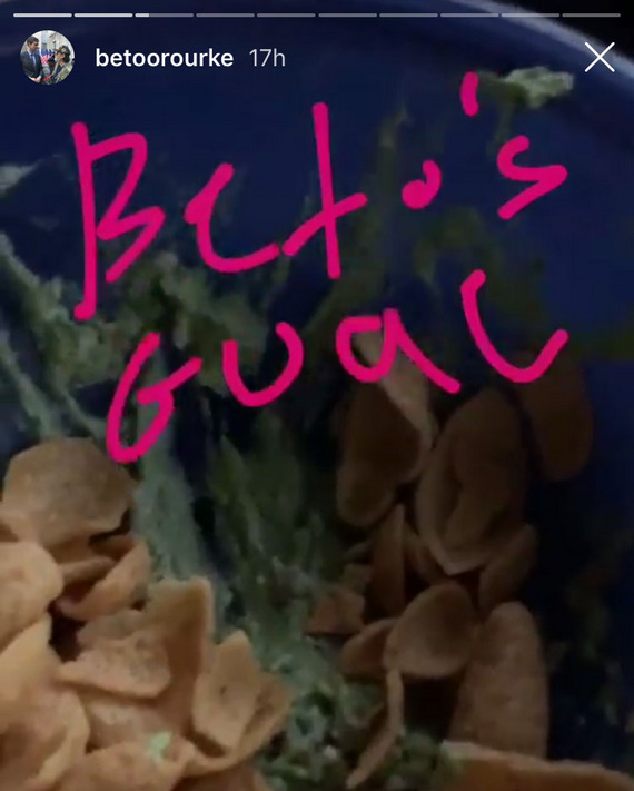 Screenshot from O'Rourke's Instagram.
