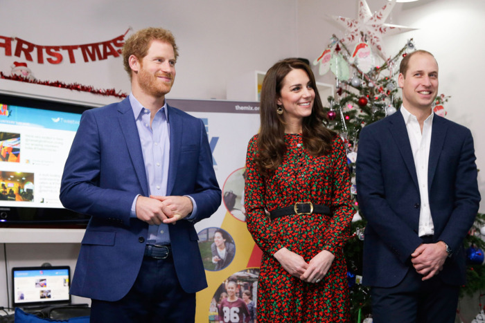 Prince Harry, Kate Middleton and Prince William.