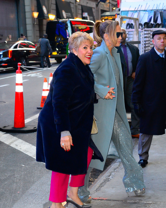 Jennifer Lopez and mother Guadalupe Rodriguez