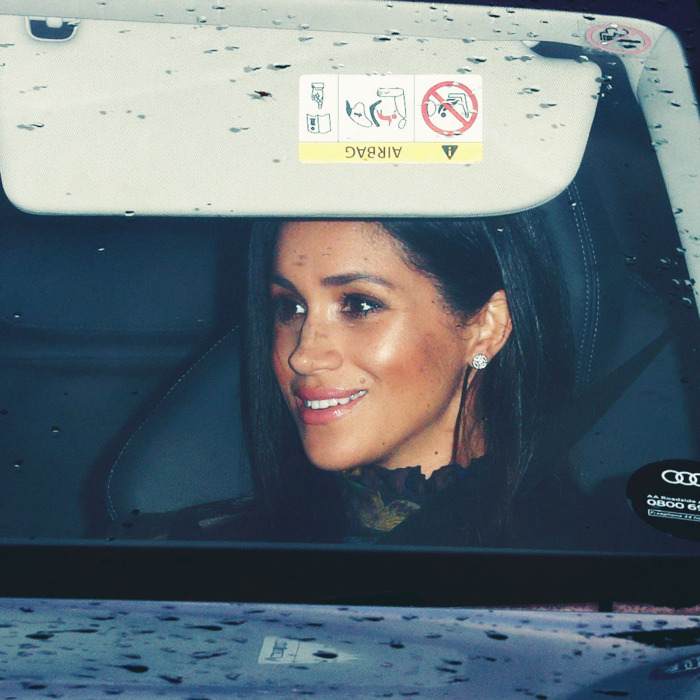 Prince Harry and Meghan Markle arriving at Buckingham Palace.