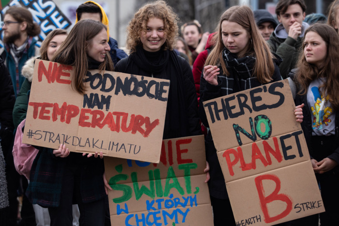 Climate strike in Poland.