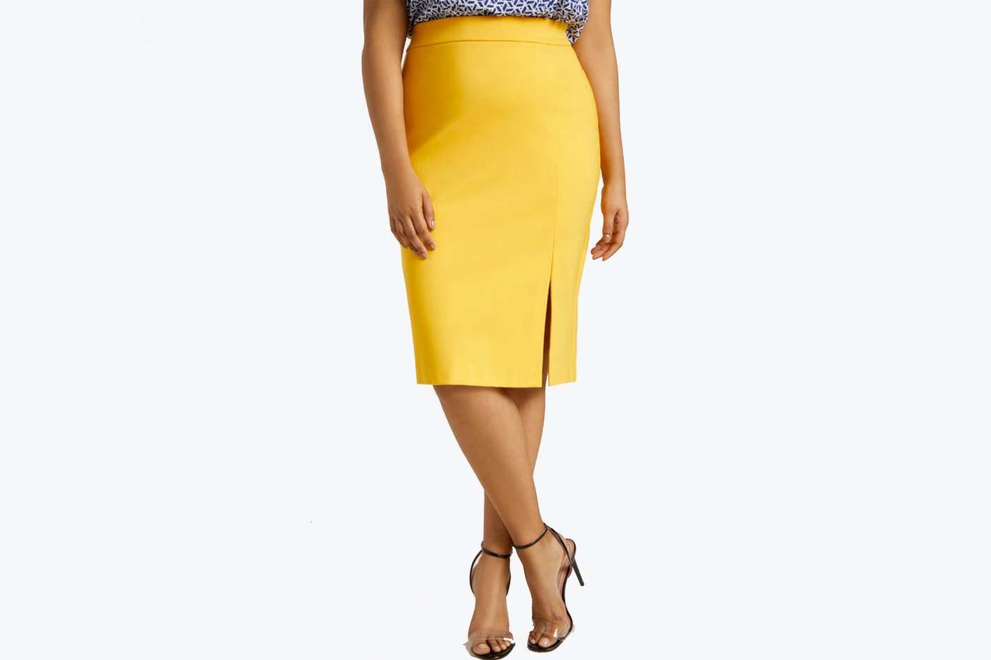 Eloquii 9-to-5 Pencil Skirt with Slit