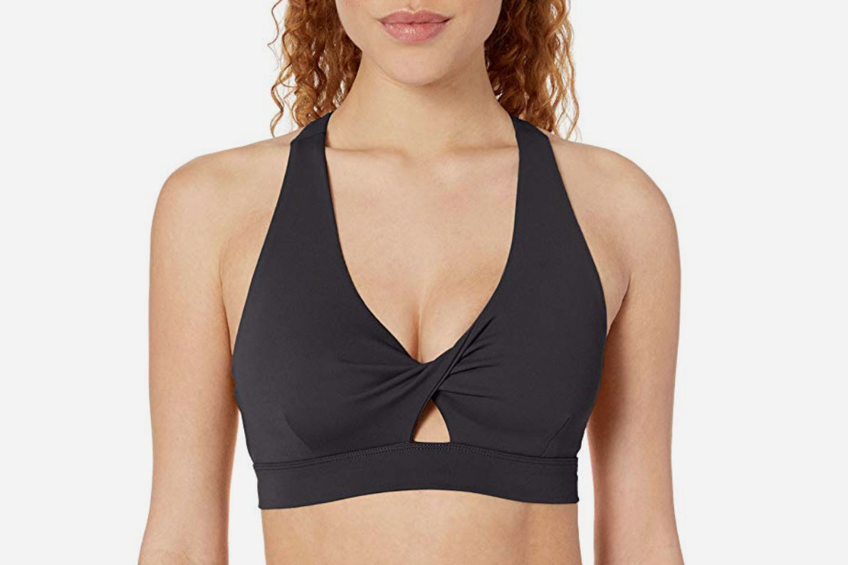 Core 10 Women's Light Support 'Spectrum' Keyhole Plunge Yoga Sports Bra