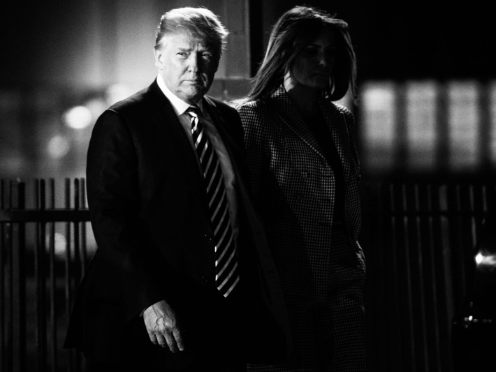 Donald Trump and Melania Trump.