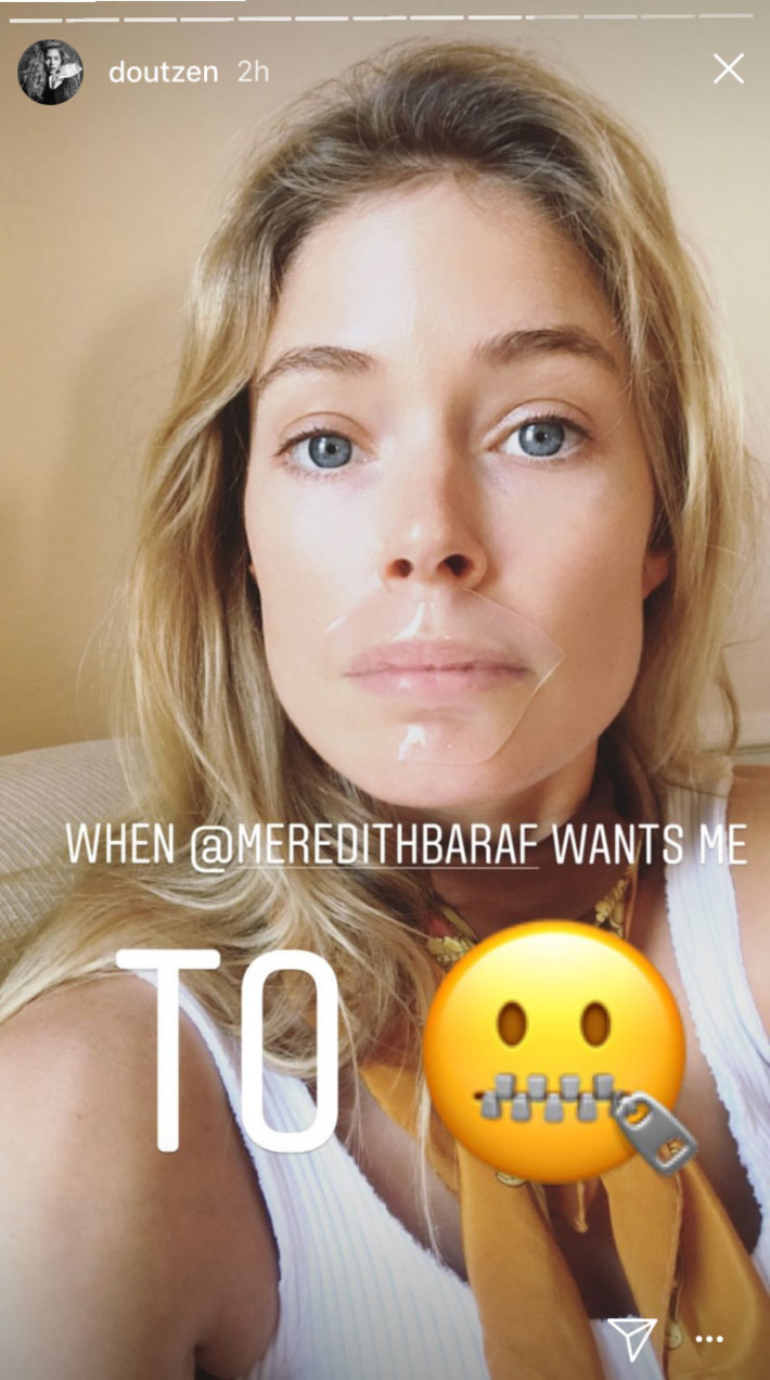 Doutzen Kroes's Instagram story.