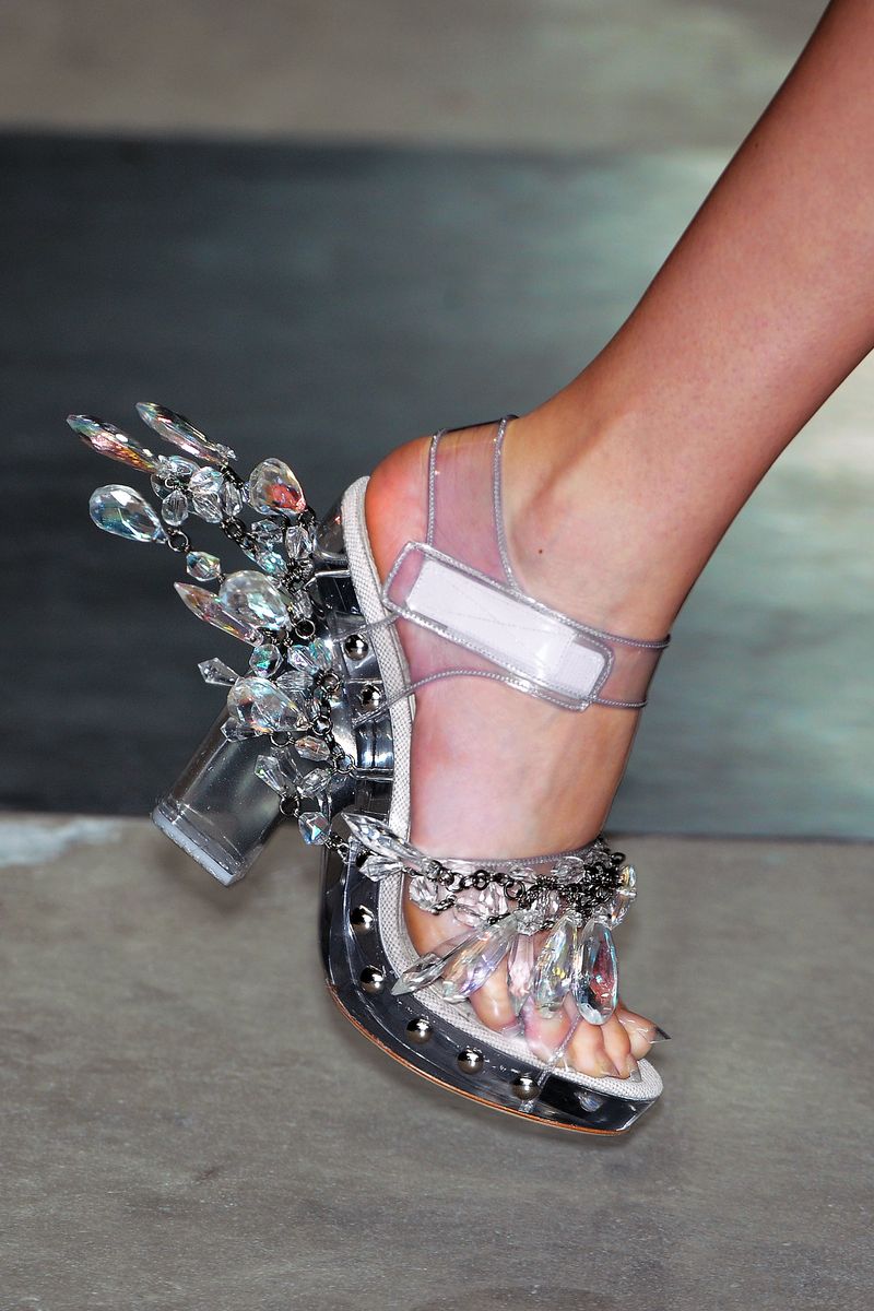 Prada Acrylic and Crystal Sandals, S/S 2010 - 50 Ugliest Shoes - The Cut