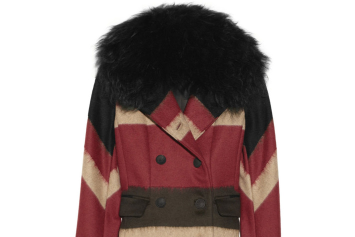 Rag & Bone's Winsor shearling-trimmed coat, $595 (originally $1,895)