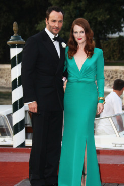 Tom Ford and muse Julianne Moore.